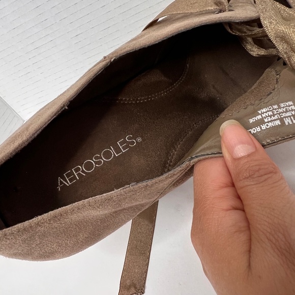 Aerosoles Nude MINOR‎ ROLE Mary Jane Style Lace Up Pumps Size 11 - Picture 12 of 12